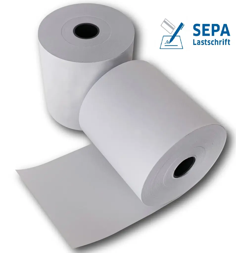 Thermorolle 80/80m/12 SEPA Lastschrifttext