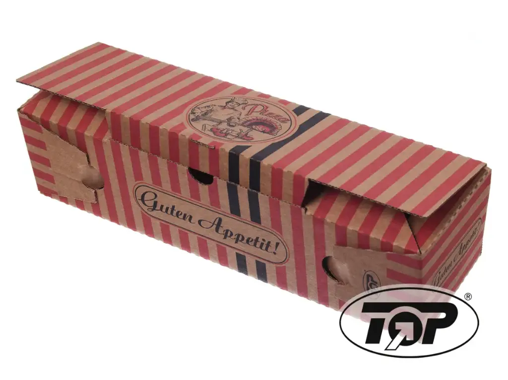 Pizzabox 7x8x28 Braun Rollo Kraft 200 Stück