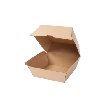Burger Box Karton braun 12 x 12 x 8 cm 300 Stück