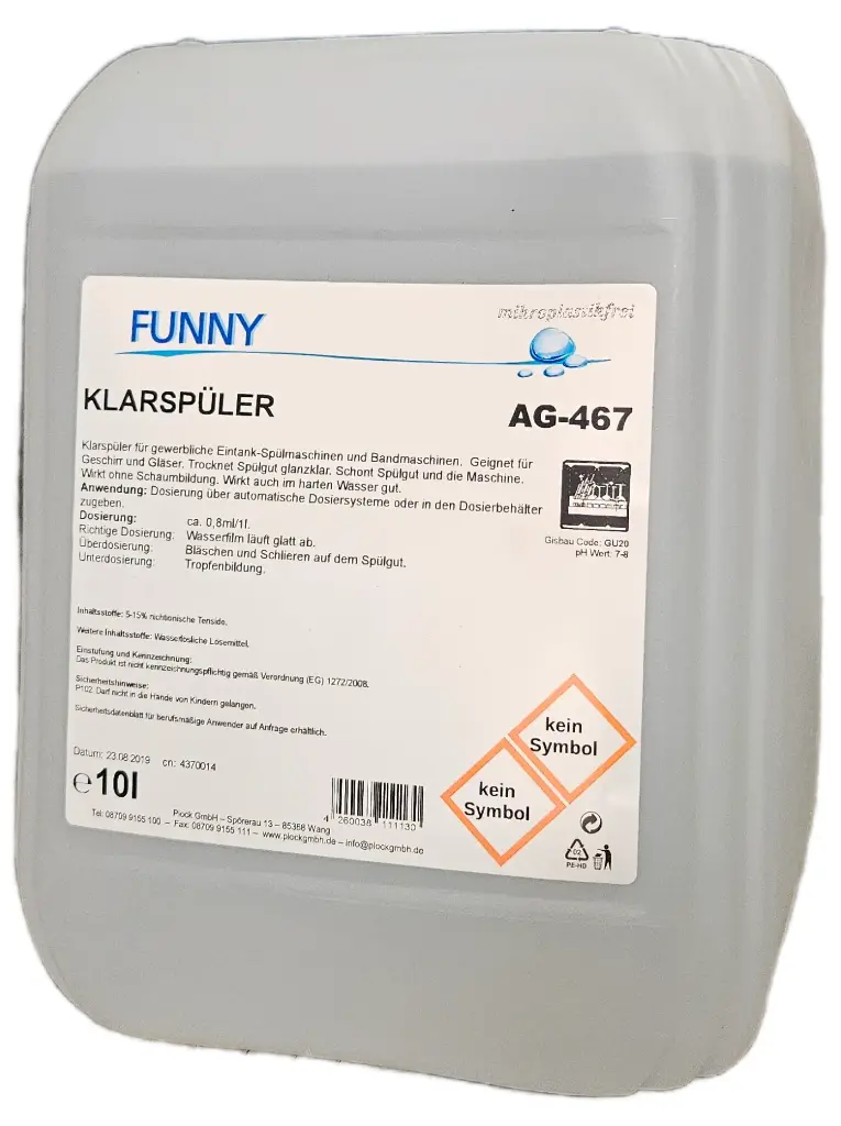 Geschirr Klarspüler 10 Liter