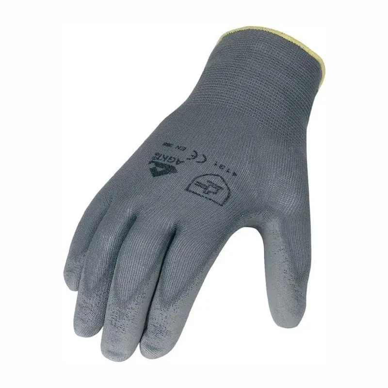 PU-Feinstrickhandschuh 10St. EN 388 GRAU Größe 8 (M)