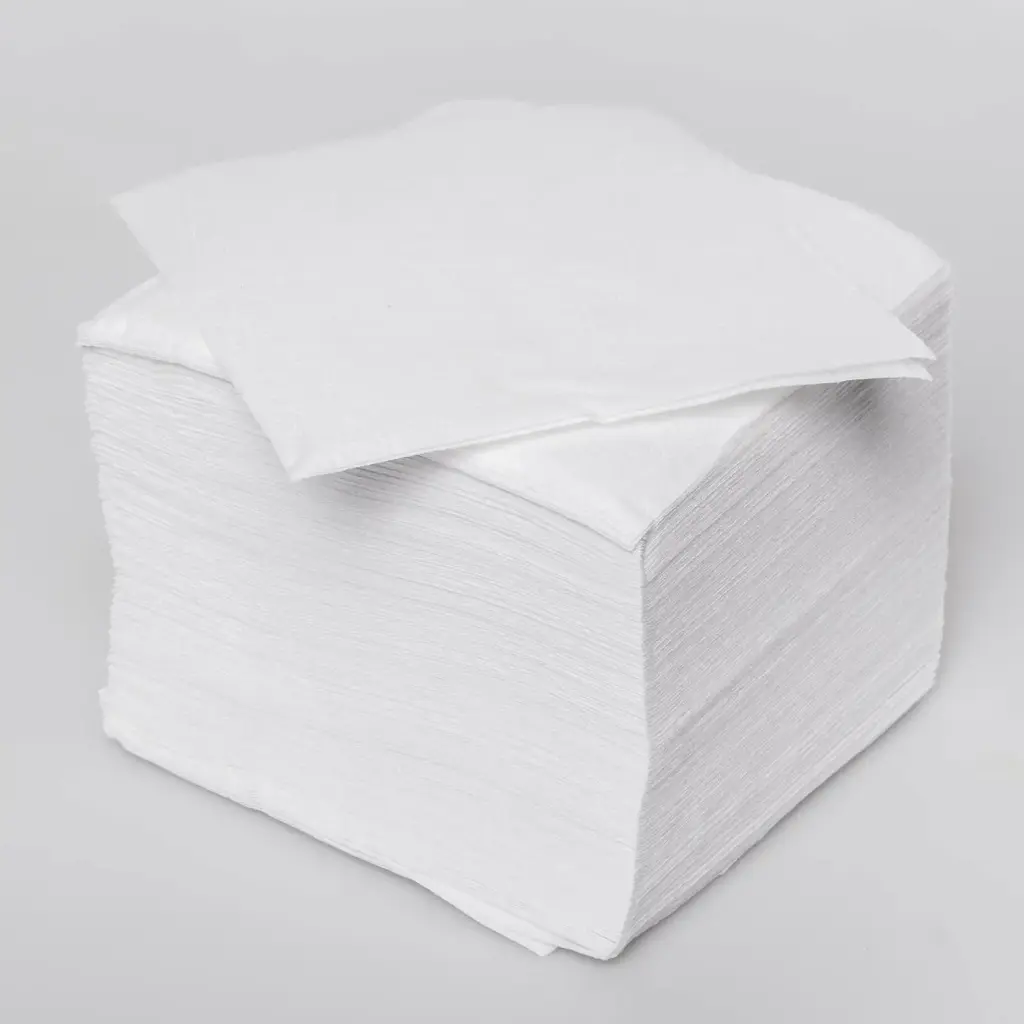 Prägeserviette 1-lg 33 x 33 1/8 Falz, weiß 4.500