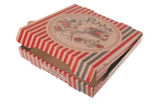 [120190] Pizzabox 28x28x4 Braun NYC Kraft 100 Stück