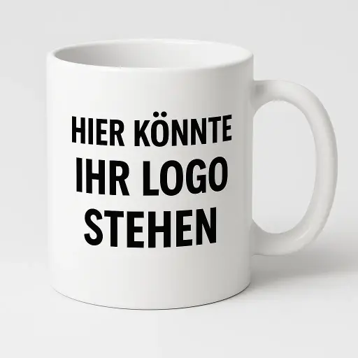 [70007] Personalisierte Werbetasse – Weiß, One Size