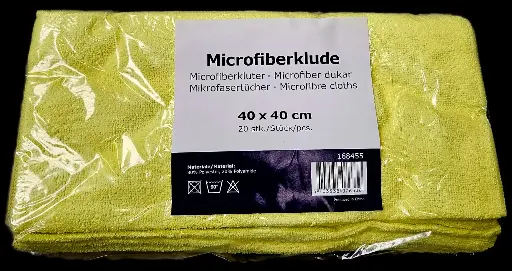 [504476] 10 x Mikrofasertücher SCHWARZ 40 x 40cm Profiqualität SOFT Gastro Microfasertuch