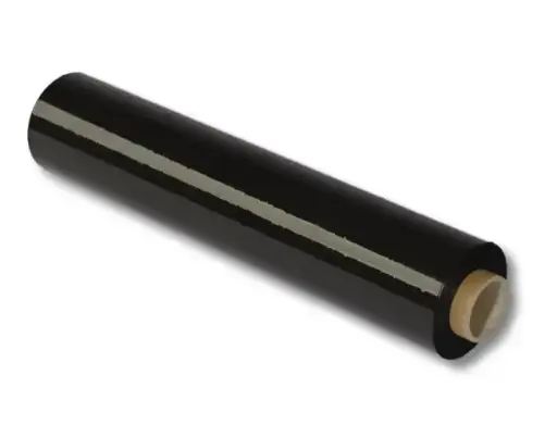 [504354] 6 Rollen PE-Stretchfolie Handabrollung 0,5 x 300 m schwarz 23 my