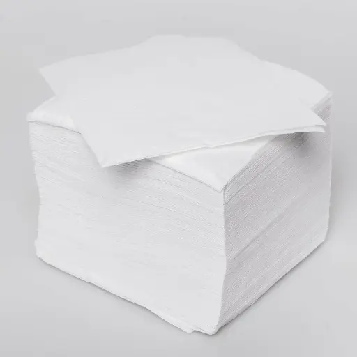 [503624] Prägeserviette 1-lg 33 x 33 1/8 Falz, weiß 4.500
